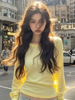 Цвет изображения [новый стиль весны 2025 года/популярные топы этого года/внутренний низ/уникальные и шикарные маленькие топы/дизайнерская ниша/осенне-зимняя одежда 2025 года новый стиль/осенне-зимняя женская одежда/нижняя рубашка]