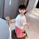 Girls love anti-mosquito pants summer suit 2022 new thin section casual children's short-sleeved baby girl two-piece set