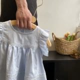 Летняя кукла без рукавов для девочек, детская рубашка, в корейском стиле, в западном стиле