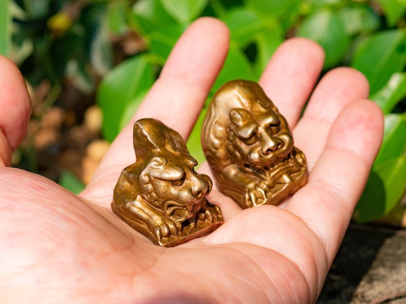 Ogrema New York Metropolitan Museum North Qi Lion Town Bronze Tea Pont Play Pieces