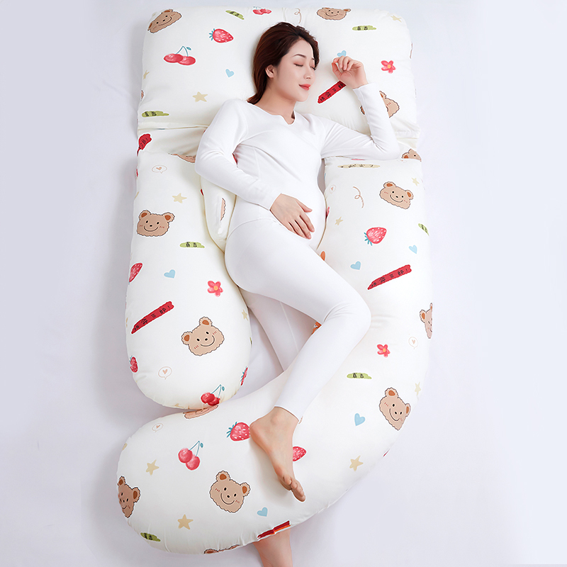 Pregnancy Pillow for Waist Support, Side Sleeping, Abdominal Support, Multifunctional Pillow, Side Sleeping Cushion, Pregnancy-Specific Artifact, U-Shaped Pillow