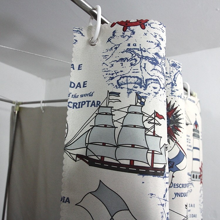 Student Dormitory High Shading Thickened Bed Curtain Dorm Room Surrounding Bed Curtain Upper Bunk Bed Mantle Sea Theft Boat Flower Type Clear Barn