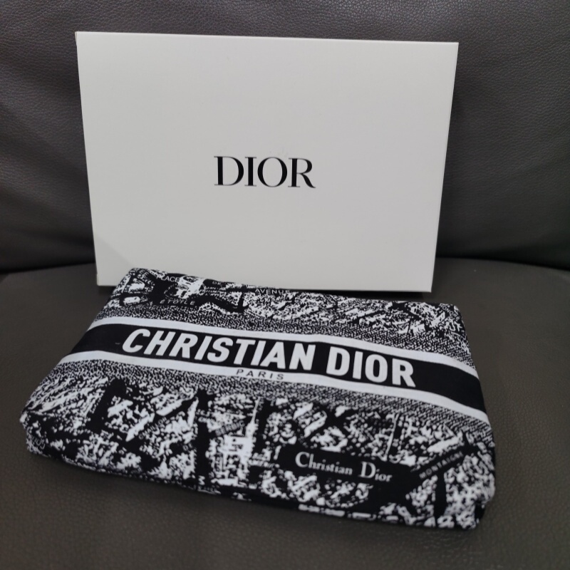 New Dior Limited Edition Points Reward Paris Map Makeup Bag Zipper Cosmetic Storage Bag Dior Women's Bag
