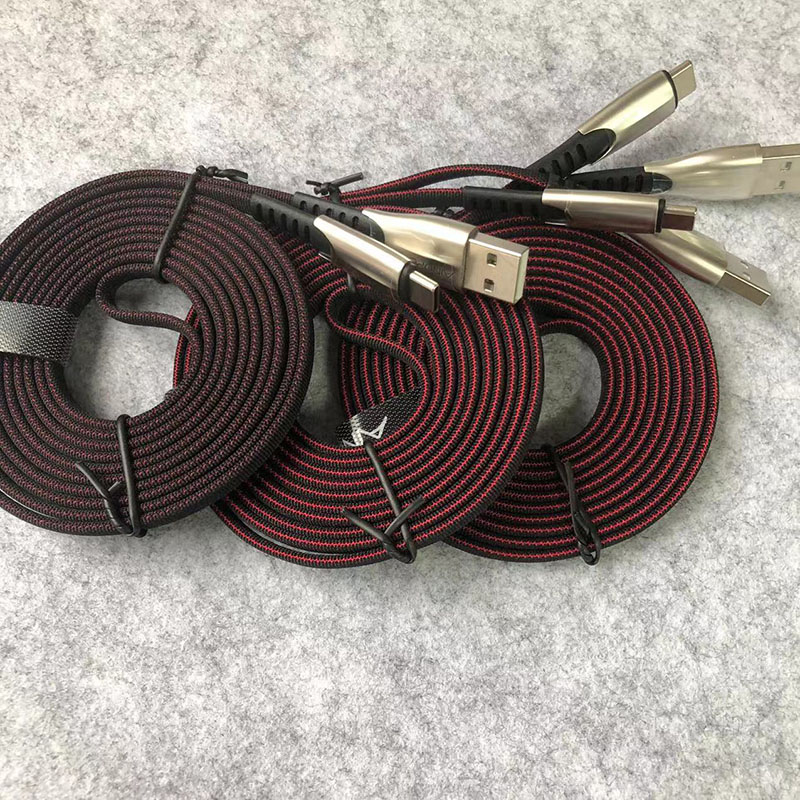 Ainope zinc alloy Pure cotton cloth Type-c fast charging data line for Huawei Xiaomi charm