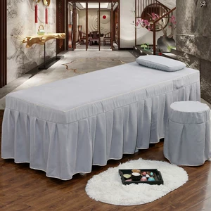 Làm đẹp giường bốn mảnh đơn giản làm đẹp thẩm mỹ bộ đồ giường Châu Âu massage sang trọng cơ thể giường 2019 mới - Trang bị tấm