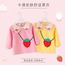 Autumn Winter Children Hood Clown Light Core Suede Baby Dining Enclosure Girl girl Long sleeves Anti-wearing boy waterproof and anti-dirty