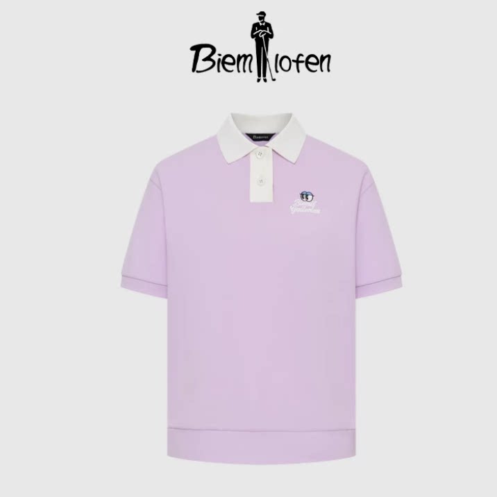 Hattie海蒂联名T恤撞色polo衫