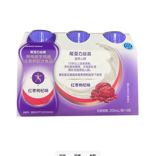 能荃力益嘉红枣枸杞味200mlx6瓶