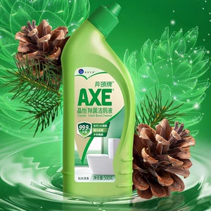 AXE斧头牌家用洁厕液清香型卫生间马桶清洁剂强力去垢500g*3瓶