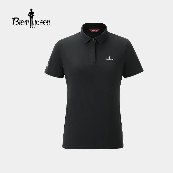 【比音勒芬小领T】2026夏季新款女翻领T恤高端修身防晒短袖POLO衫