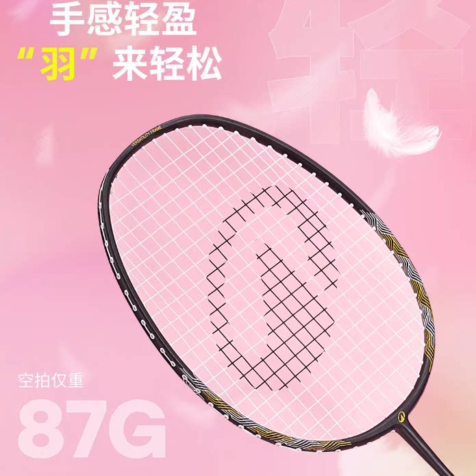 迪卡侬乐羽二号羽毛球拍套装