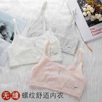 Development underwear girls small vest girls seamless color cotton bra Primary school junior high school students sling bandeau chest wrap