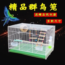  Parrot bird cage starling breeding literary bird metal cage large oversized bird pigeon household breeding cage group bird cage