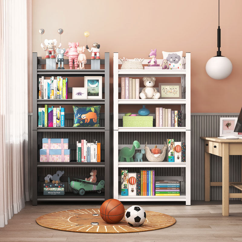 Home Bookshelves Shelving floor accommodating shelves Living room Living room Bedroom Steel Library Bookcase Iron Art Bookshelves