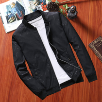 Middle-aged mens jacket Autumn loose spring and autumn middle-aged and elderly dads suit business casual jacket thin jacket