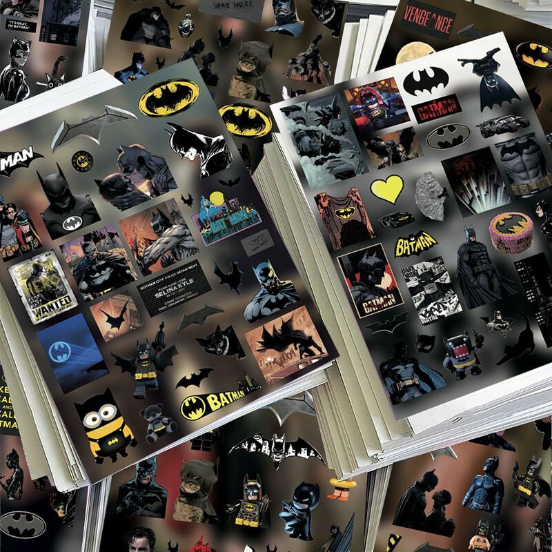 32 Pieces of Batman Die-Cut Stickers Bruce Wayne High-Quality Dark Style Collage Material Pack Waterproof Decals