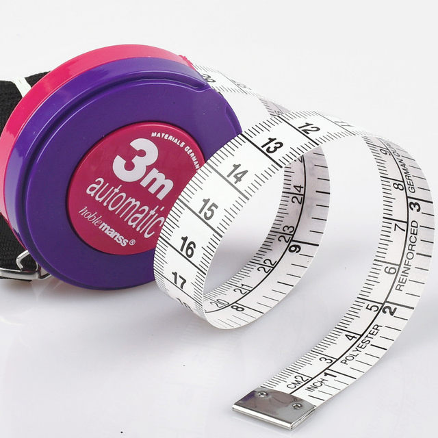 3-meter automatic clamping tape measure, clothes ruler, leather ruler, soft tape measure, clothes waist, bust, measurements ruler