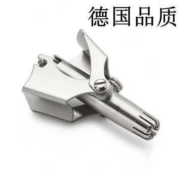 German Stainless Steel Nose Hair Trimmer for Men, Manual Washable Nose Hair Trimmer for Men, Nose Hair Trimmer for Women