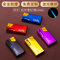 50 short-sum advertising lighter customised to make printed word metal disposable windproof hotel set for logo lettering