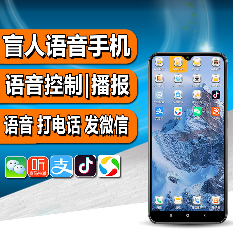 視覚障害者向けスマートフォン：完全ネットワーク対応、視覚障害者向け、音声読み上げ、画面読み上げ、AIフルスクリーン、高齢者向け視覚障害者用スマートフォン