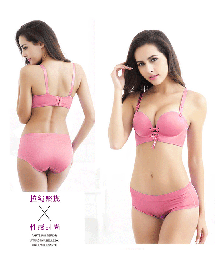 Kéo và thu thập áo ngực bằng thép mềm phù hợp với thời trang LB dây đeo đồ lót, làm dày gợi cảm mùa xuân và mùa hè thời trang nữ cao cấp