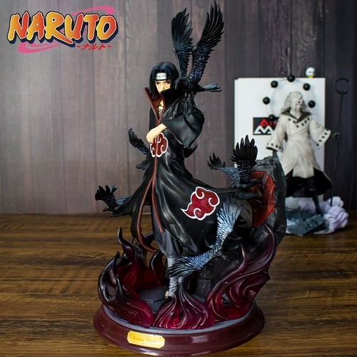 Naruto Hand Office Office Ninja xiao организация GK Uchiha Itachi Crow Model Model Play Hall Модель декоративная статуя ограниченная серия