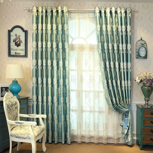 Golden Simplin Simple European Living Room спальня балкон балкон балкон лысый занавес