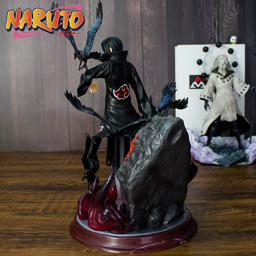 Naruto Hand Office Office Ninja xiao организация GK Uchiha Itachi Crow Model Model Play Hall Модель декоративная статуя ограниченная серия