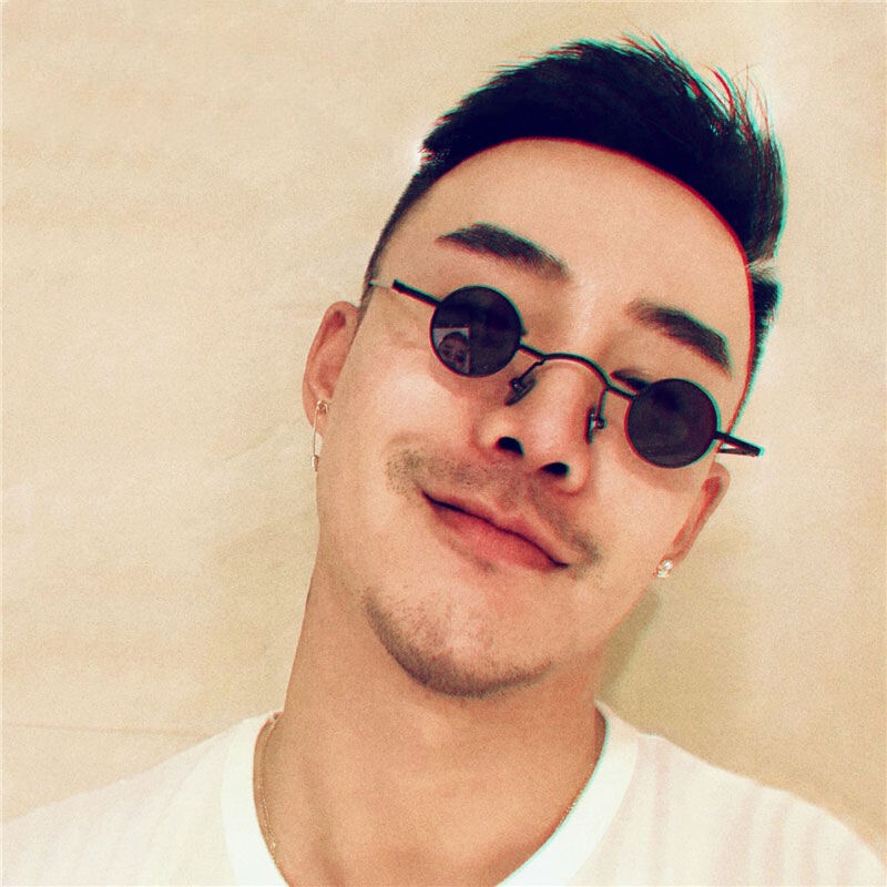 Retro Trendy Personalized Small Frame Men's Mini Round Glasses Frame Sunglasses Popular Sunglasses for Women Steampunk Quirky Retro Trendy Personalized Small Frame Men's Mini Round Glasses Frame Sunglasses Popular Sunglasses for Women Steampunk Quirky