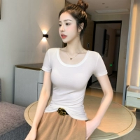 Белая [круглая шея тонкая линия]