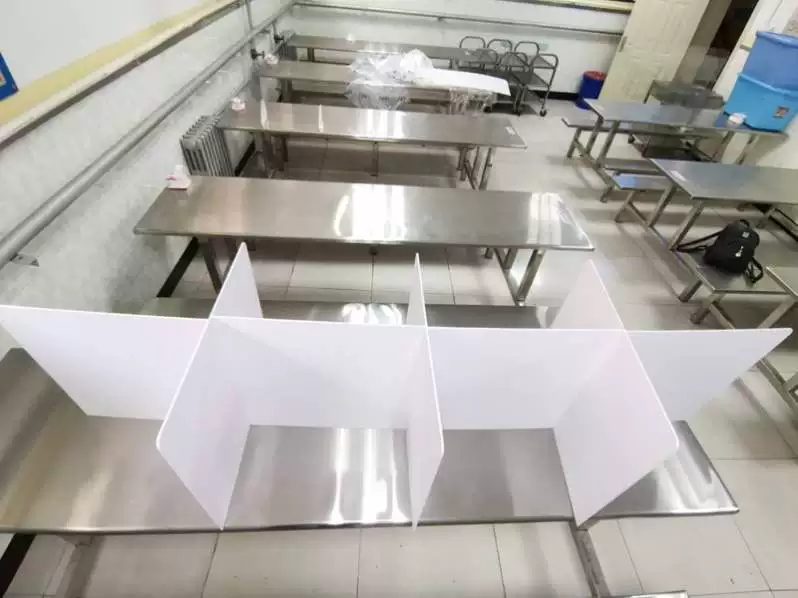 Прозрачная разделительная панель для столовой, офис, разделительная кабина для студенческого стола, профилактика капель, экрана предотвращения эпидемий