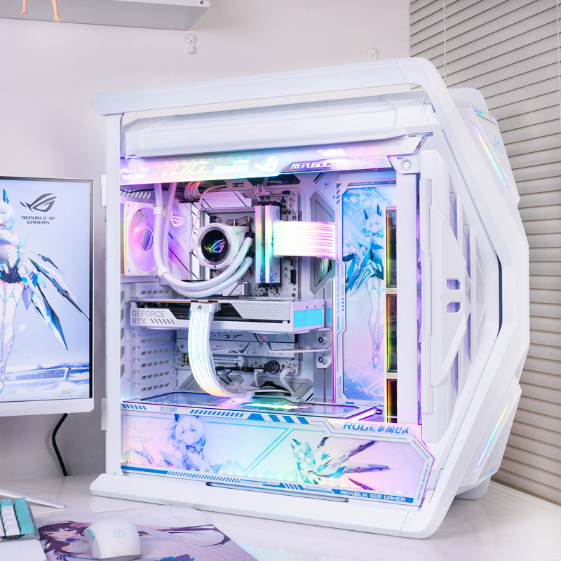 Original Asus Rog Blizzardscape Ultimate Bundle I9 14900Kf/5080 Graphics Card Gaming Desktop Computer