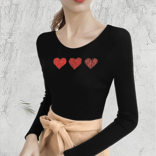 Весенняя базовая приятная телу футболка, лонгслив, хлопковые румяна, 2021 года, новая коллекция, высокий воротник, популярно в интернете, облегающий крой, в обтяжку