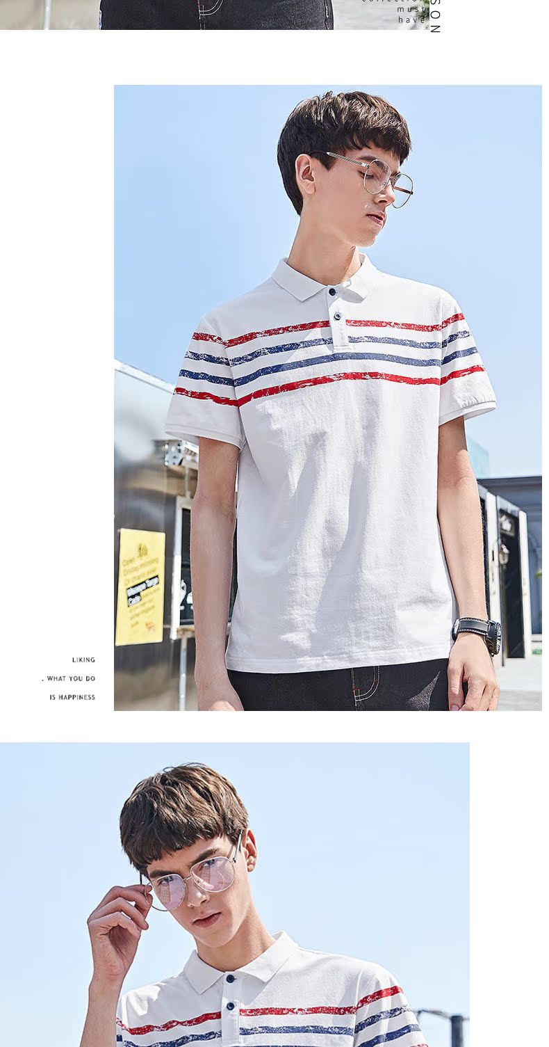 Quần áo Tiancheng 2019 mùa hè mới cho nam áo sơ mi polo giản dị ve áo Paul áo sơ mi nam ngắn tay ngắn áo cotton nam