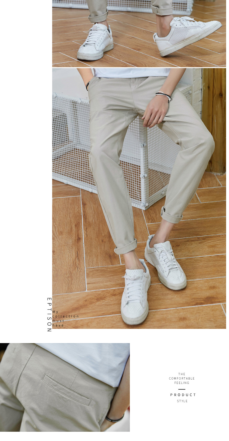 Sản phẩm quần áo Tiancheng 2019 xuân mới quần âu xu hướng nam phiên bản Hàn Quốc của trang phục thể thao tự canh chân quần dsquared2
