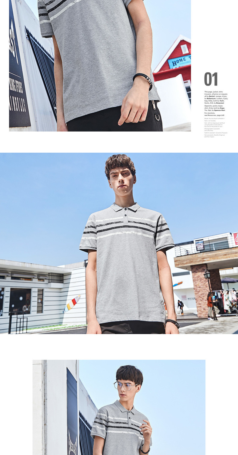 Quần áo Tiancheng 2019 mùa hè mới cho nam áo sơ mi polo giản dị ve áo Paul áo sơ mi nam ngắn tay ngắn áo cotton nam