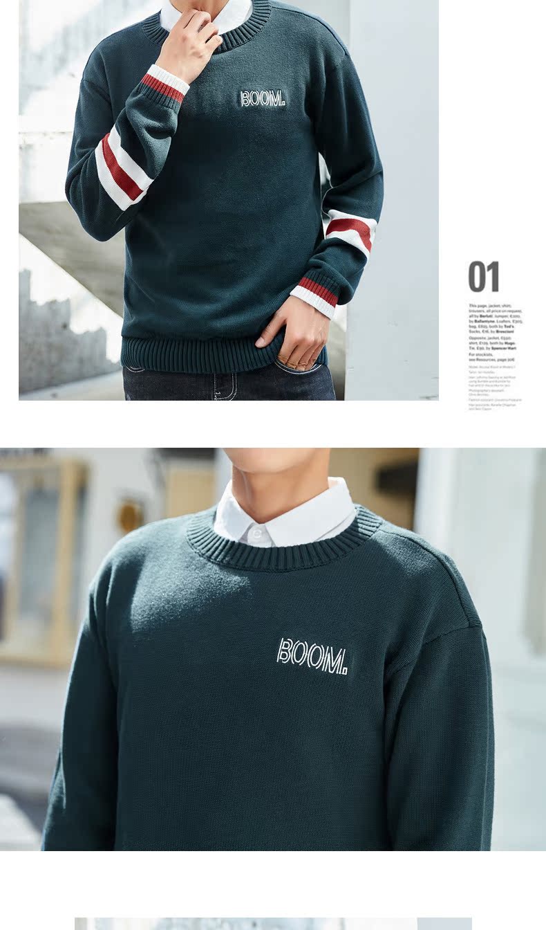Quần áo Tiancheng 2019 xuân mới nam cotton lỏng xu hướng áo len mùa thu áo khoác len mùa thu áo len gile nam