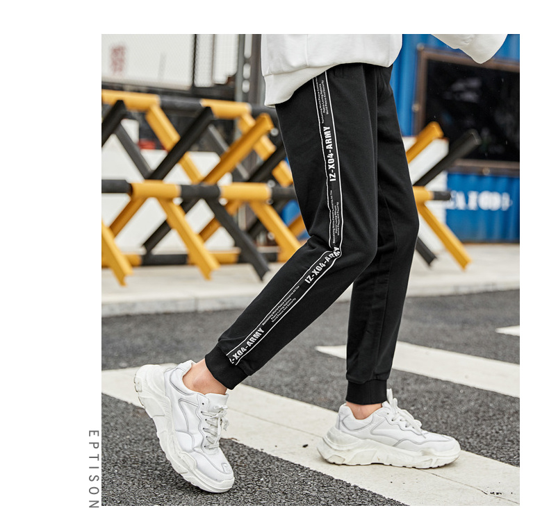 Quần áo Tiancheng 2019 xuân mới quần tây nam giản dị chân thẳng xu hướng quần thể thao quần áo nam quần jean nam