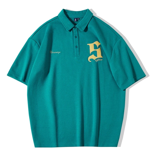 Летняя футболка polo, модная рубашка, короткий рукав