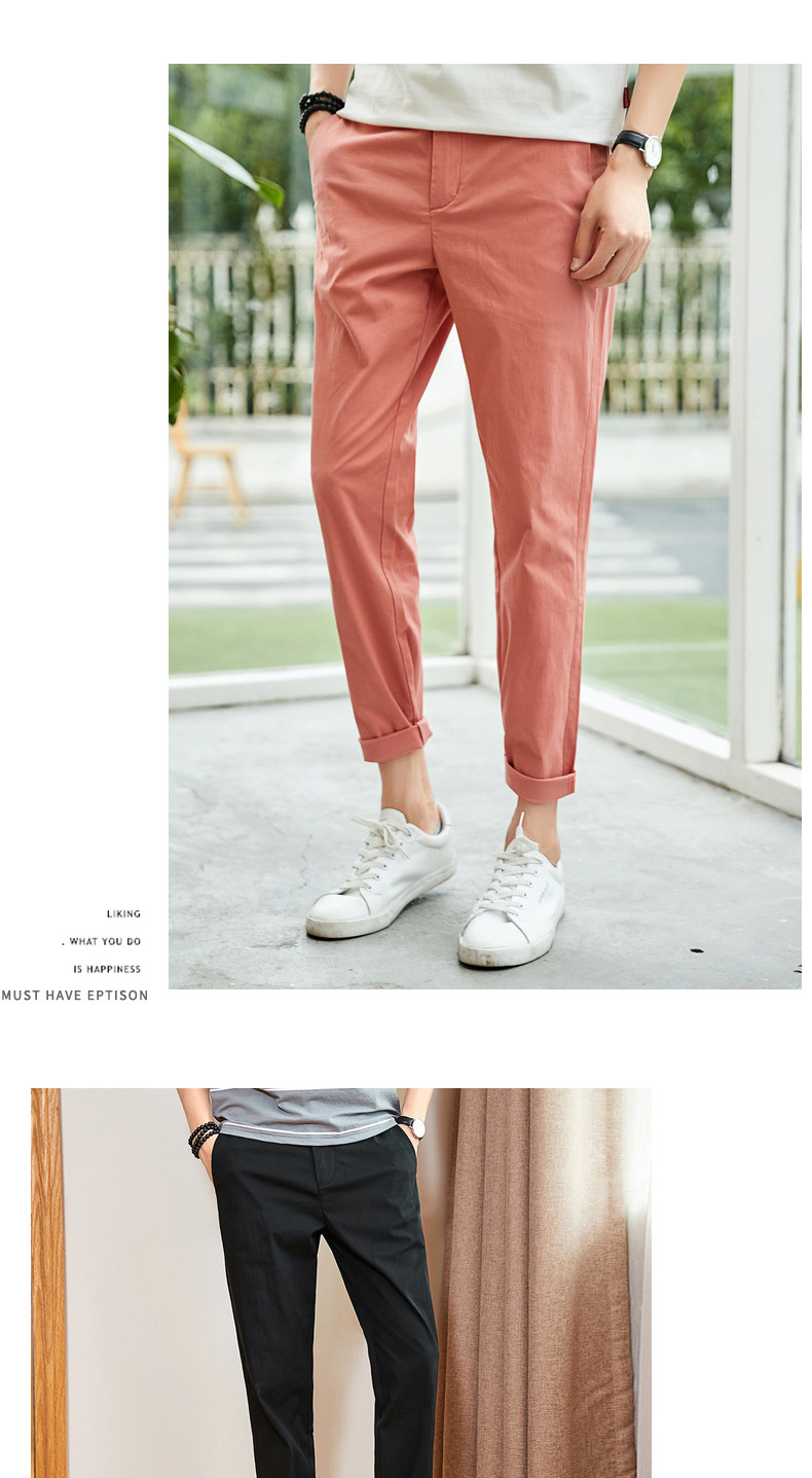 Sản phẩm quần áo Tiancheng 2019 xuân mới quần âu xu hướng nam phiên bản Hàn Quốc quần eo thẳng thanh niên quần áo thời trang