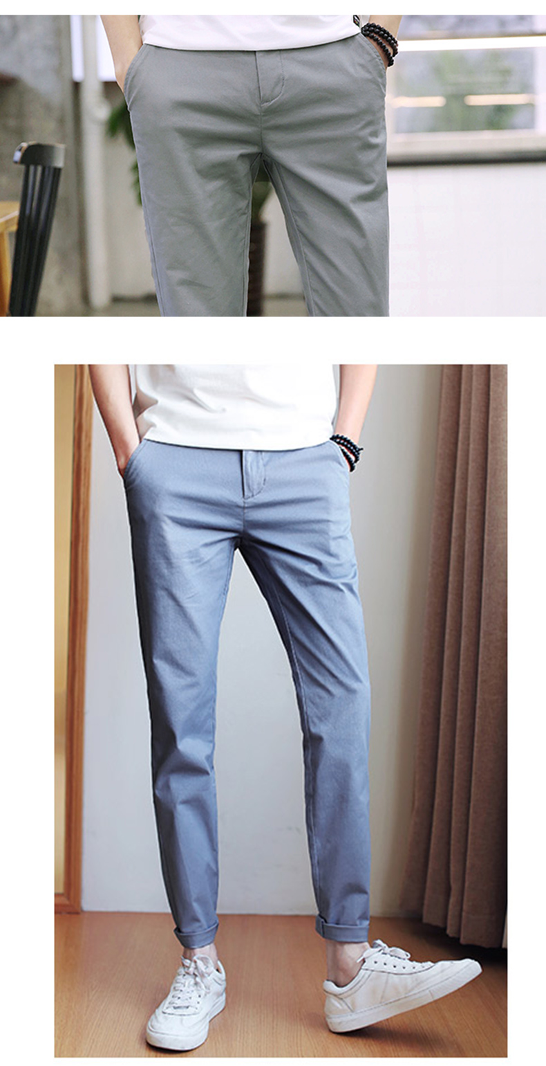 Quần áo dài nam giản dị Tiancheng nam 2019 xuân mới vi đàn hồi Hàn Quốc quần âu nam quần dài nam