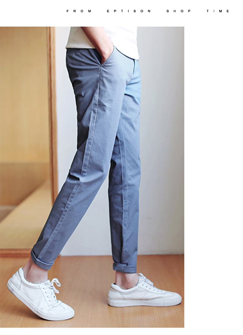 Quần áo dài nam giản dị Tiancheng nam 2019 xuân mới vi đàn hồi Hàn Quốc quần âu nam quần dài nam