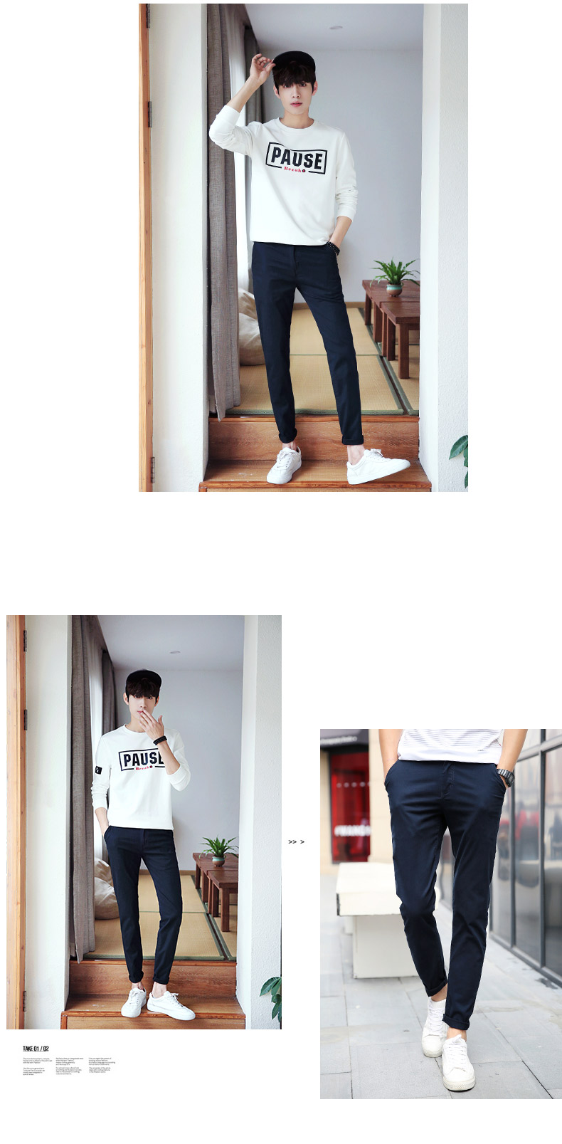 Quần áo Tiancheng mùa đông nam mới giản dị quần nam trẻ trung cộng với quần nhung dài Phiên bản Hàn Quốc xu hướng Slim quần tây công sở