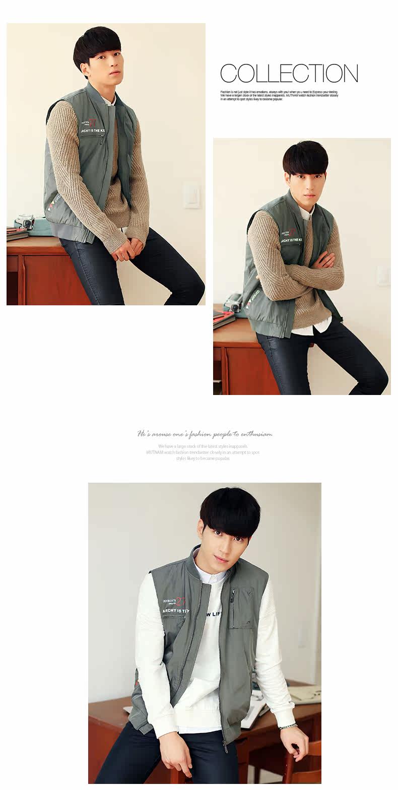 Débardeur homme Cotton vest EPTISON pour hiver - Ref 1597048 Image 20