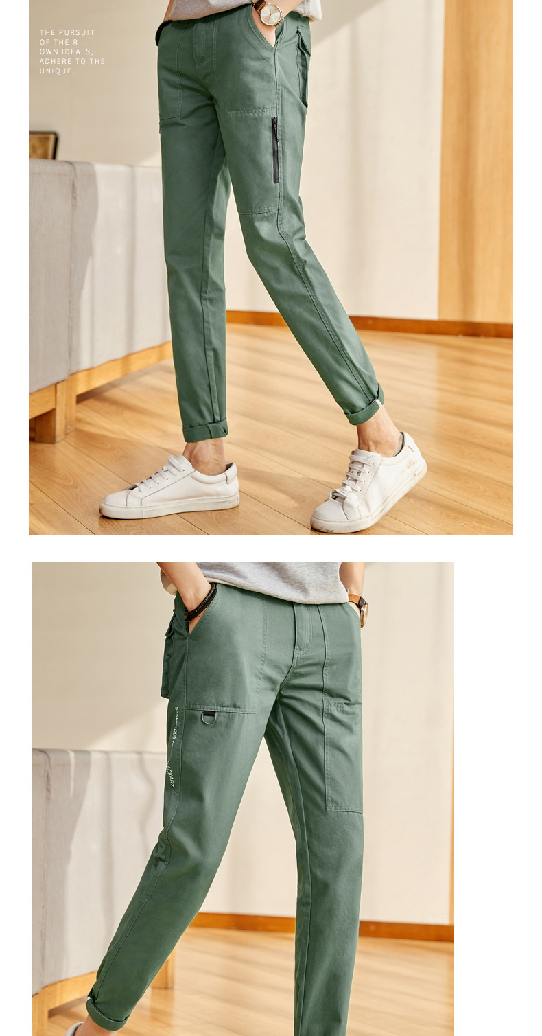 Quần áo Tiancheng 2019 xuân mới quần âu nam phiên bản Hàn Quốc xu hướng thể thao thẳng Slim fit bf gió quần kaki nam
