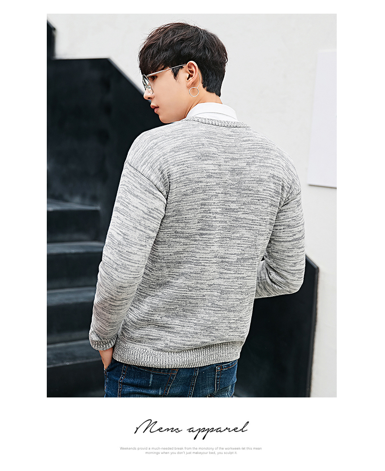 Quần áo thun nam Tiancheng 2019 xuân mới áo len nam thời trang phiên bản Hàn Quốc của áo sơ mi phía dưới quần jean nam