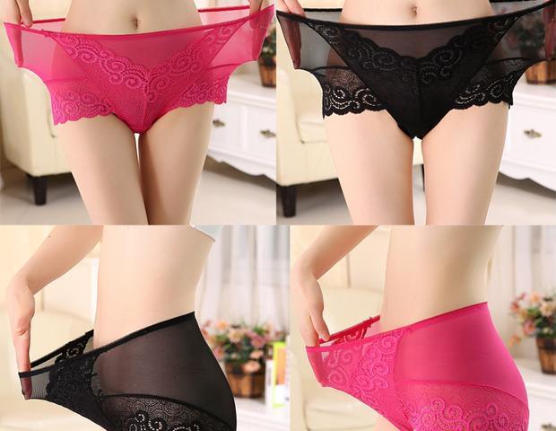 3 chiếc quần lót tam giác gợi cảm mùa hè phụ nữ không có dấu vết trong suốt quần lót siêu mỏng