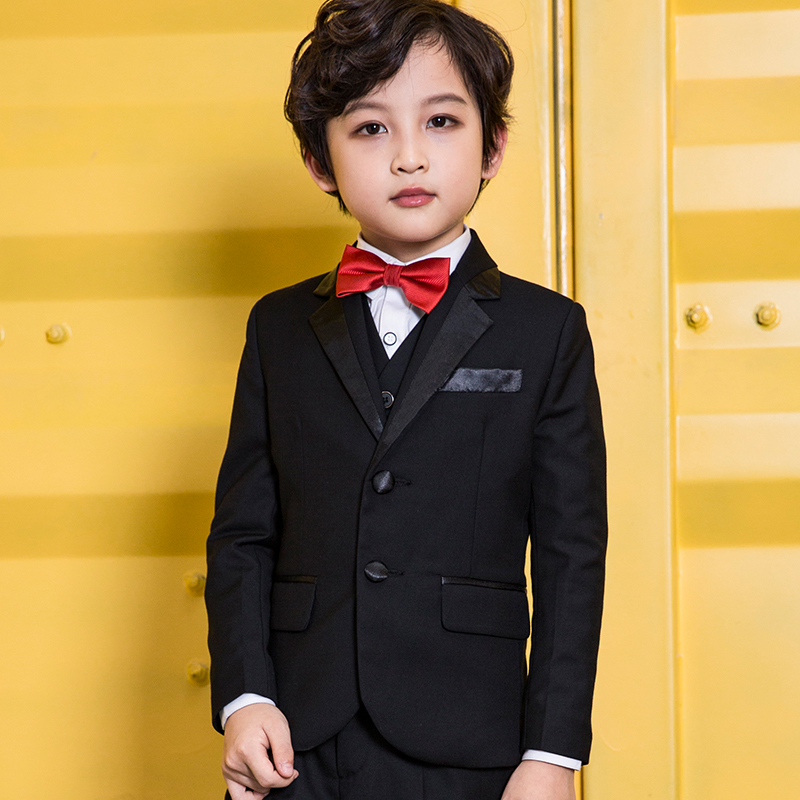 Flower Boy Gown Boy Suit Suit CUHK Boy's Piano Play Out Boy Wedding Banquet Korean Version Children West Suit Summer