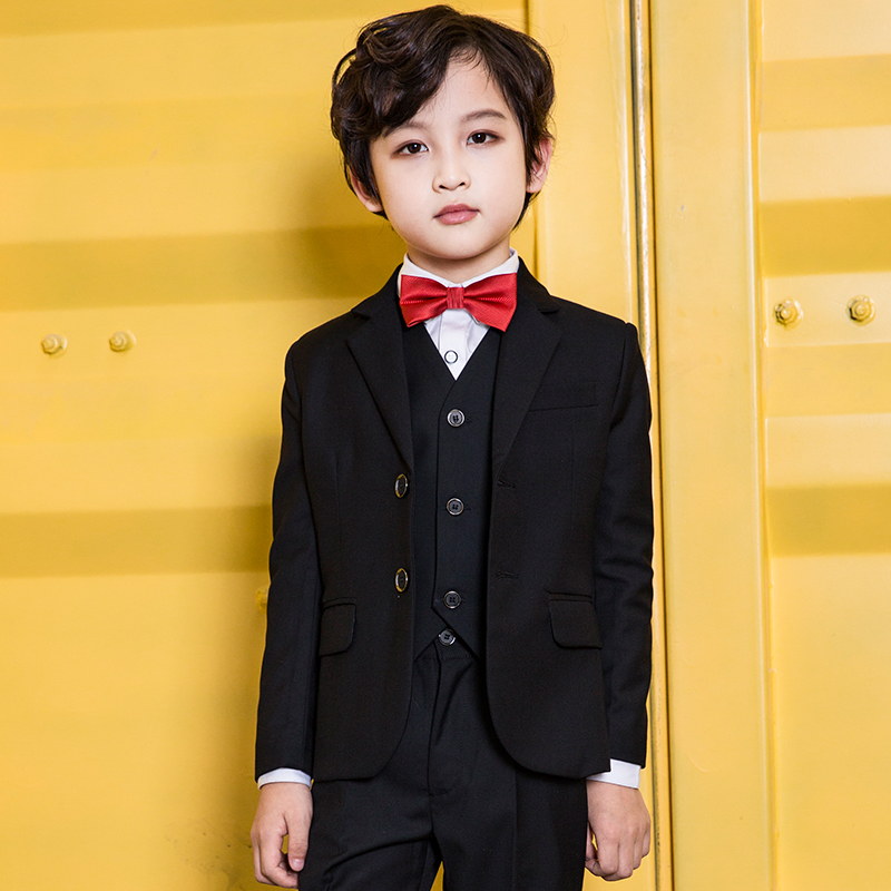 Children's suit suit Playboy wedding gown boy Korean version Little Western suit Three sets of baby piano to play out