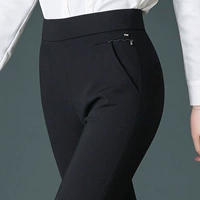 Mùa hè 2019 quần legging mẹ mới cho phụ nữ mặc quần lửng cạp cao cạp cao là quần lửng mùa xuân và mùa thu - Khởi động cắt thời trang nữ trung niên